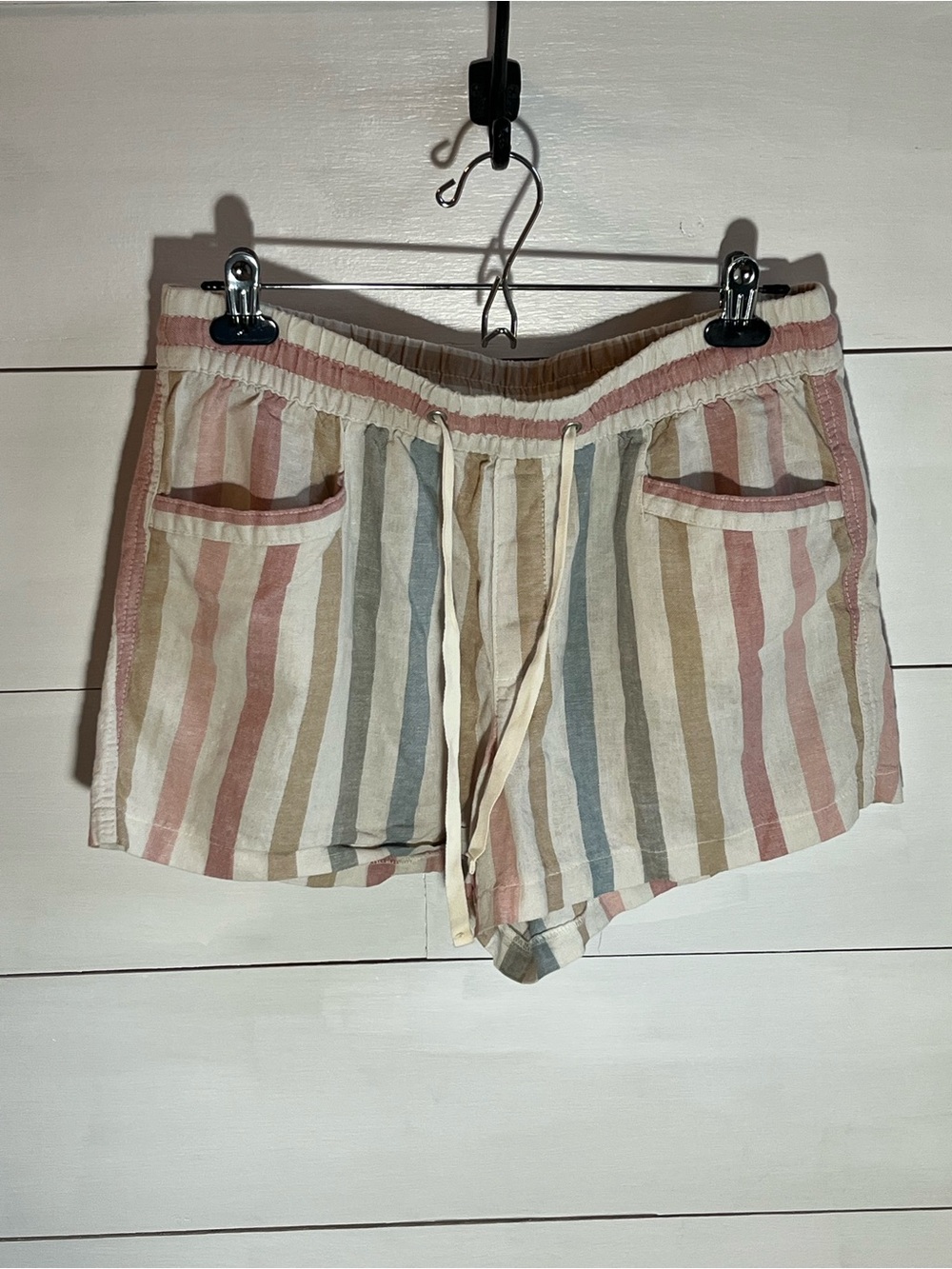 GAP Pastel Vertical Stripe Drawstring Women's Shorts